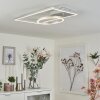 Moya Plafondlamp LED Zilver, Wit, 1-licht