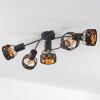 Tarasp Plafondlamp Zwart, 5-lichts