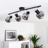Lexington Plafondlamp Chroom, Zwart, 4-lichts
