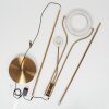 Donna Staande lamp LED Oud messing, 2-lichts