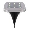 Globo Solarlamp LED Zwart, Transparant, Helder, 8-lichts