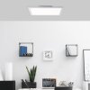 Brilliant Flat Plafondpaneel LED Zilver, 1-licht, Afstandsbediening