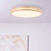 Brilliant Woodbury Plafondlamp LED Hout licht, Wit, 1-licht