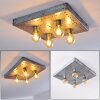 Octoraro Plafondlamp Zilver, 4-lichts