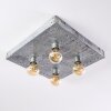 Octoraro Plafondlamp Zilver, 4-lichts