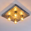 Octoraro Plafondlamp Zilver, 4-lichts