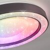 Zeballos Plafondlamp LED Wit, 1-licht, Afstandsbediening, Kleurwisselaar