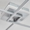 Lithgow Plafondlamp LED Zilver, 2-lichts, Afstandsbediening, Kleurwisselaar