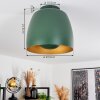 Viking Plafondlamp Groen, 1-licht