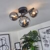 Chariton Plafondlamp LED Zwart, 3-lichts