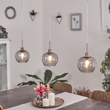 Freeport Hanglamp Nikkel mat, 3-lichts