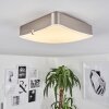 Hutton Plafondlamp LED Nikkel mat, 1-licht