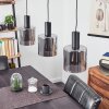 Klemtoo Hanglamp Zwart, 3-lichts