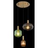 Globo NORMY Hanglamp Messing, 3-lichts