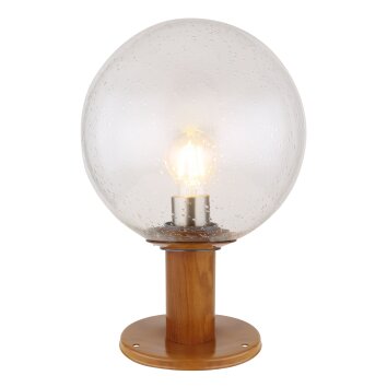 Globo OSSY Sokkellamp houtlook, 1-licht