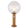 Globo OSSY Padverlichting houtlook, 1-licht, Bewegingsmelder