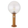 Globo OSSY Padverlichting houtlook, 1-licht, Bewegingsmelder