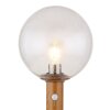 Globo OSSY Padverlichting houtlook, 1-licht, Bewegingsmelder