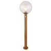 Globo OSSY Padverlichting houtlook, 1-licht, Bewegingsmelder