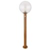 Globo OSSY Padverlichting houtlook, 1-licht, Bewegingsmelder