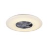 Reality Visby Ventilator LED Chroom, 1-licht, Afstandsbediening
