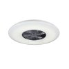 Reality Visby Ventilator LED Chroom, 1-licht, Afstandsbediening