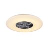 Reality Visby Ventilator LED Chroom, 1-licht, Afstandsbediening
