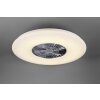 Reality Visby Ventilator LED Chroom, 1-licht, Afstandsbediening