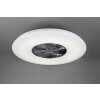 Reality Visby Ventilator LED Chroom, 1-licht, Afstandsbediening