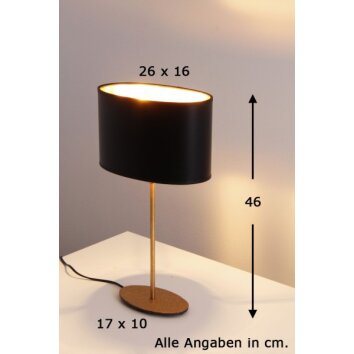 Holländer MATTIA Tafellamp Goud, Messing, 1-licht