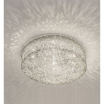 Holländer RIFUGIO Plafondlamp Zilver, 10-lichts