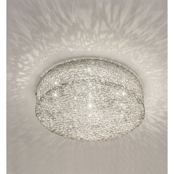 Holländer RIFUGIO Plafondlamp Zilver, 10-lichts