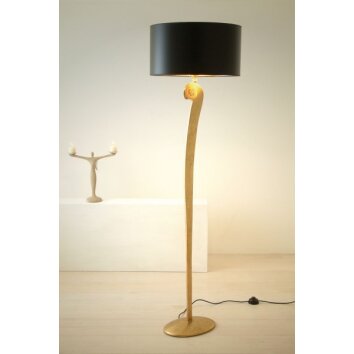 Holländer LINO Staande lamp Goud, 1-licht