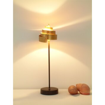 Holländer PICCOLA BANDEROLE Tafellamp Bruin, Goud, 1-licht