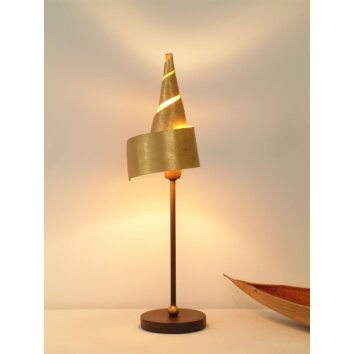 Holländer INNOVAZIONE Tafellamp Bruin, Goud, 1-licht