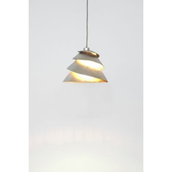 Holländer SNAIL Hanglamp Zilver, 1-licht