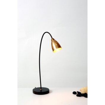 Holländer ALICE Tafellamp Bruin, Goud, 1-licht