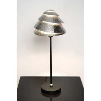 Holländer SNAIL ONE Tafellamp Zwart, Zilver, 1-licht