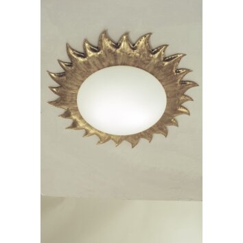 Holländer SOLE GRANDE Plafondlamp Goud, 3-lichts