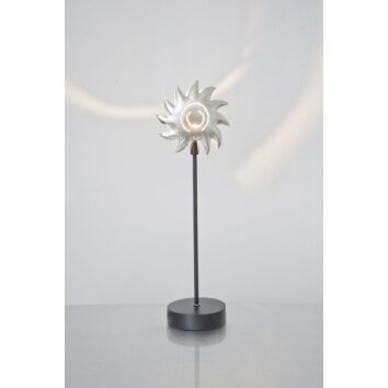 Holländer PICCOLA SOLE Tafellamp Zwart, Zilver, 1-licht
