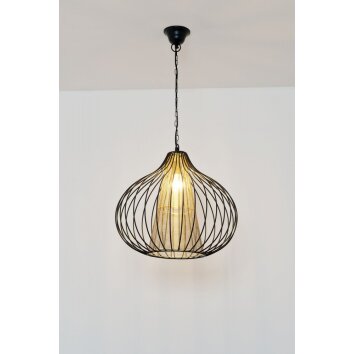 Holländer CAPELLO Hanglamp Goud, Zwart, 1-licht