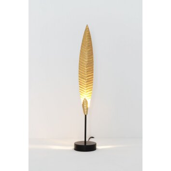 Holländer PENNA Tafellamp Bruin, Goud, Zwart, 1-licht