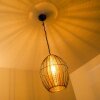 Delhi Hanglamp Zwart-Goud, 1-licht