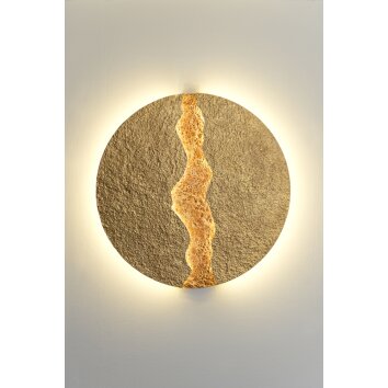 Holländer ERUPTION GROSS Muurlamp LED Goud, Red, 1-licht