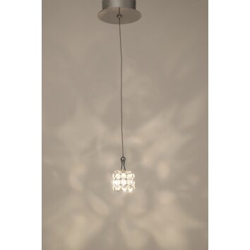 Holländer ECKIG Hanglamp Zilver, 1-licht