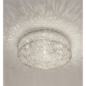 Holländer RIFUGIO Plafondlamp Zilver, 10-lichts