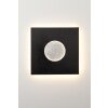 Holländer LUNA QUADRAT GROSS Muurlamp LED Bruin, Zwart, Zilver, 1-licht