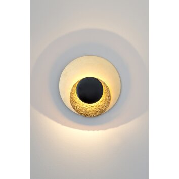 Holländer LABOCCA Muurlamp LED Goud, Zwart, 2-lichts