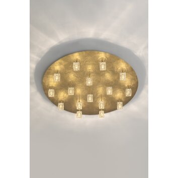Holländer LUCENTE Plafondlamp Goud, 16-lichts
