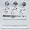 Anjou Hanglamp Chroom, 3-lichts